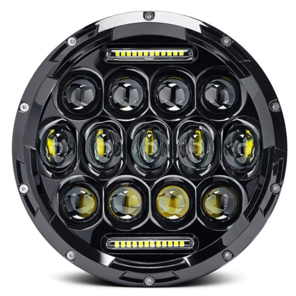 7 inčne okrugle LED žarulje 75W 7 inčne motocikl LED farovi DRL vozna svjetla za Jeep Harley Davidson
