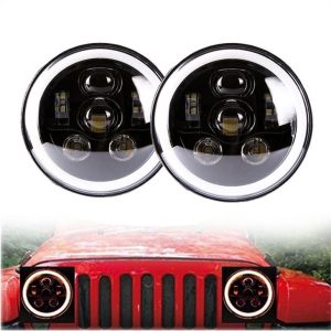 Morsun 7inch okrugla prednja svjetla za Jeep Wrangler 07-17 'Unlimited JK projektor prednjih svjetala sa 4 vrata