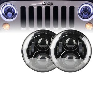 Morsun 7inch Zaptivljen snop LED far projektor za land rover 90 Headlamp with Halo Lighting